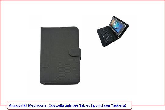 Custodia per Tablet Mediacom 7 pollici + Tastiera